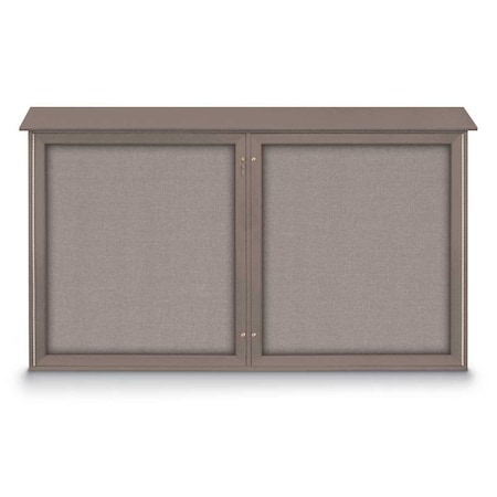 United Visual Products Open Faced Traditional Rounded Corkboard UV646ARC-BLACK-AMETHY